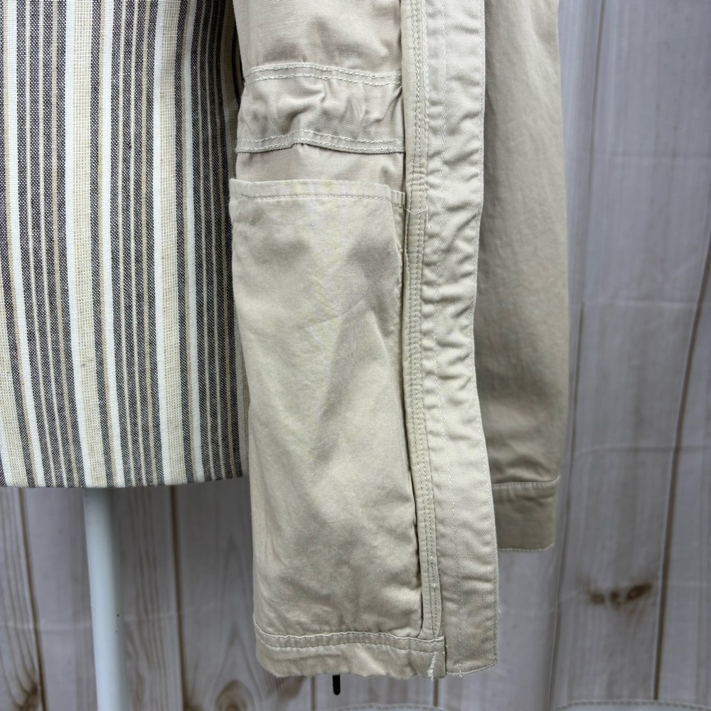 Columbia Jacket Lightweight Windbreaker Waist Drawstring Womens Tan Size Medium - Picture 9 of 11